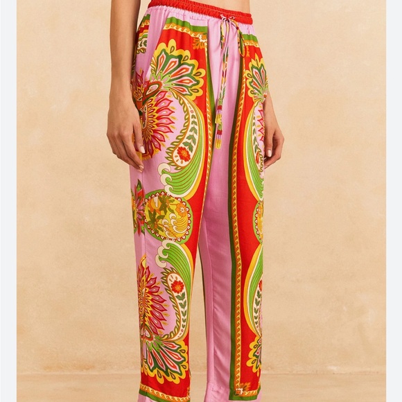 Farm Rio Toucan Scarf Pants - Picture 1 of 4
